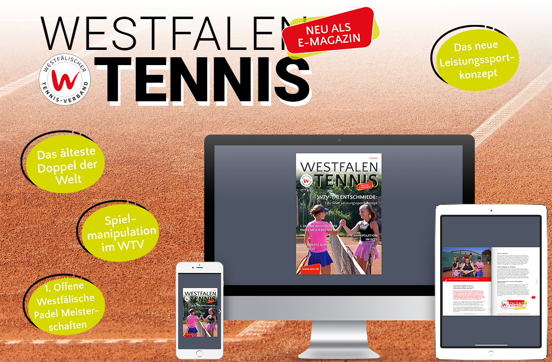 Jetzt neu! Westfalen Tennis digital